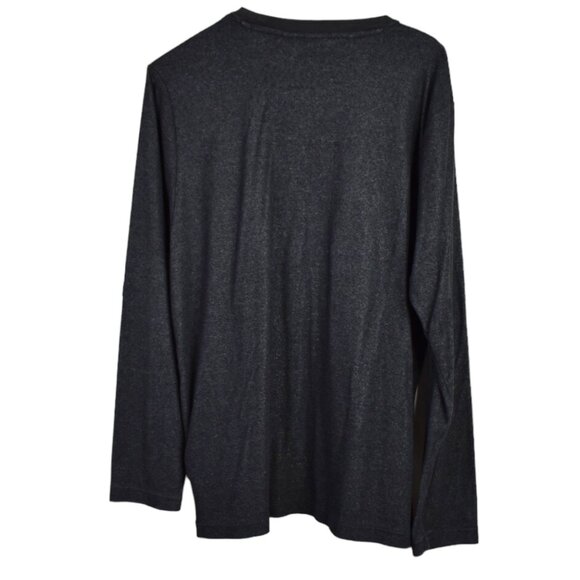 Adidas Sweater L Mens Gray Pullover Long Sleeve Brand with 3 Stripes Zipper - Picture 8 of 9